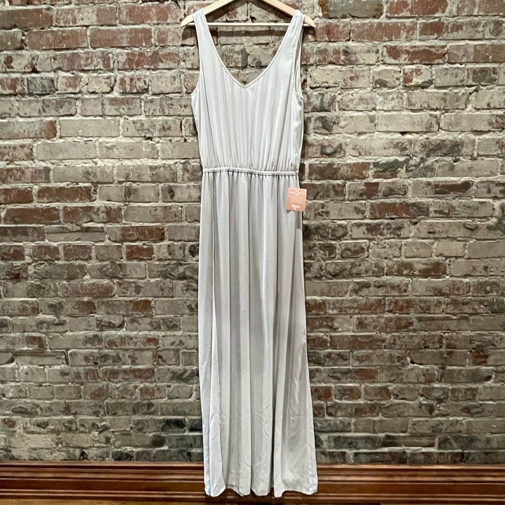 NEW Show Me Your Mumu Kendall‎ Maxi Dress Show Me The Ring Crisp Beige Size XL - Picture 4 of 12